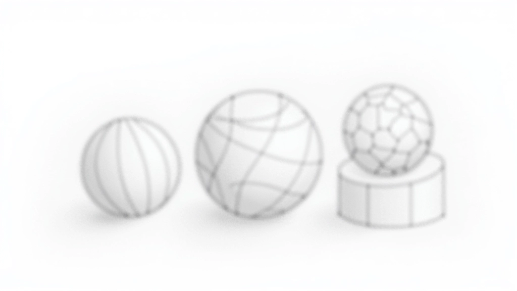 Demonstration drawing showing multiple shading techniques including hatching, cross-hatching, blending, and stippling on different spheres to show tonal variation